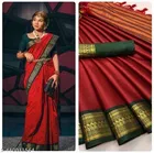 Cotton Silk Zari Woven Saree for Women 