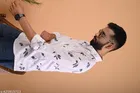 Cotton Blend Printed Shirts for Men, White 