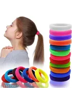 Rubber Hair Bands for Women & Girls (Multicolor, Pack of 30)