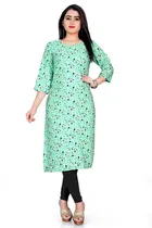 A-Line Crepe Kurti for Women 