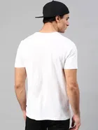 100% Cotton Round Neck Printed T-Shirt for Men 