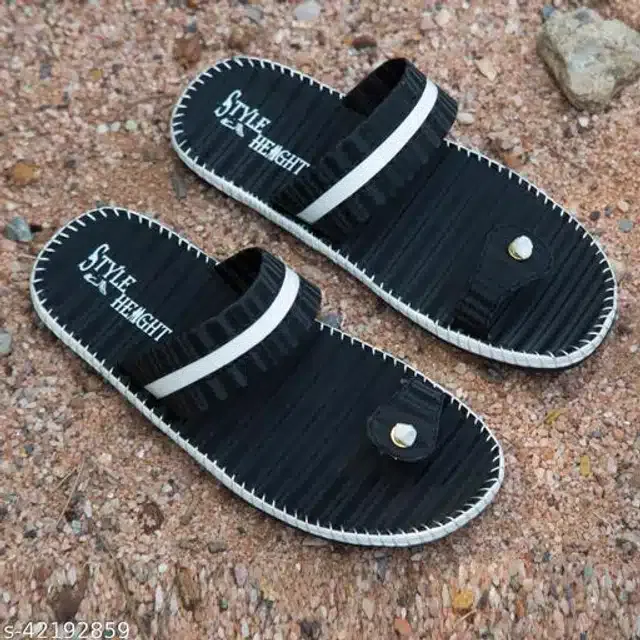 Slippers for Men (Black & White, 7)