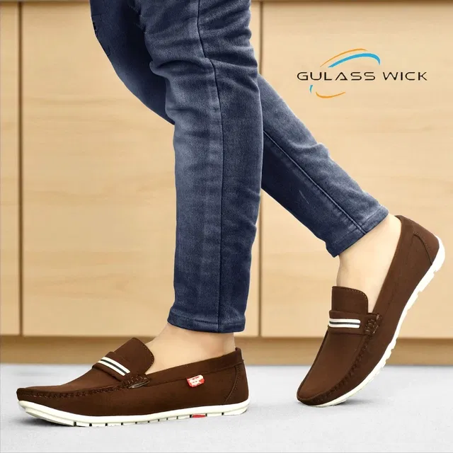 Derby Casual Shoes for Men (Brown, 9)