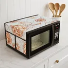 Krishna E PVC Orange Flower Micro wave cover Cover Pack of 1