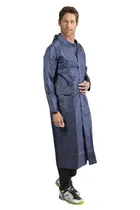 Solid Overcoat with Hoods and Side Pocket Raincoat for Men 