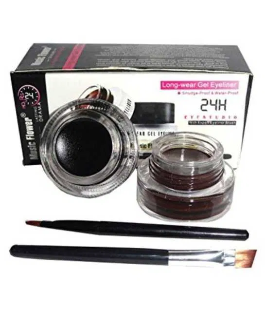 Lenon Makeup Accessory Music Flower Gel Eyeliner (Multicolor) (8 g) (D200)