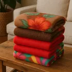 Sarangi Fleece Single Blanket 350gms 58x88inch Printed Assorted