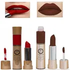 Combo of 1 Colors Queen Lip Matte Red 2 In 1 24 Hour Long Lasting Gloss And Matte Lipstick 