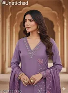 Silk Blend Punjabi/All Over Suits for Women 