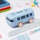 Plastic Bus Shape Sipper Bottle for Kids, Multicolor 
