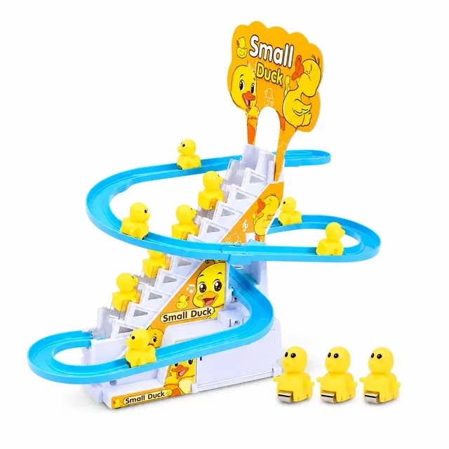 Duck Slide Escalator Race Track Toy [Multicolor]