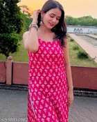 Ethnic Motif A-line Kurti for Women 