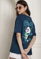 Round Neck Printed T-Shirt for Women 