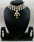 Kundan Jewellery Set for Women & Girls, White