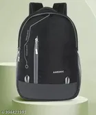 Polyester Backpack for Men & Women, Black