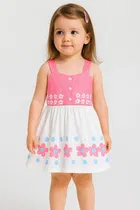 Printed Rayon Frock for Girls 