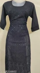 Cotton Embroidered Kurti for Women 