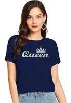 Half Sleeves Printed T-shirt for Women & Girls 