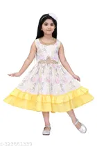 Cotton Blend Frock for Girls 