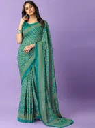 Georgette Bandhani Saree for Women 