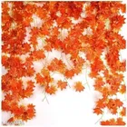 Polyester Artificial Hanging Maple Leave Bail 