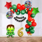 Hulk Theme 6th Birthday Balloon Decoration Kit For Kids, Multicolor, Pack Of 53