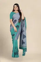 Georgette Printed Saree for Women 