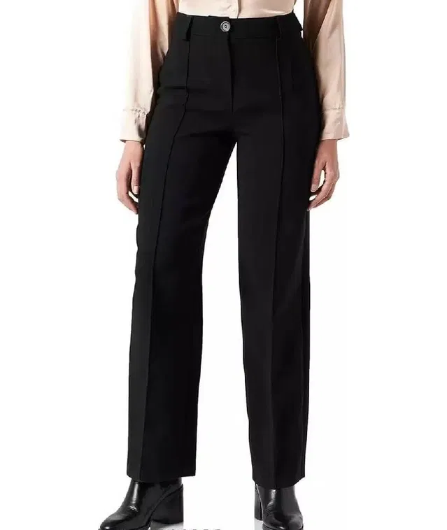 Cotton Blend Trouser for Women (Black, 28)
