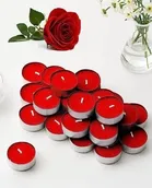 Tea-Light Candles (Red, Pack of 50)