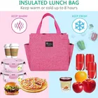 Lunch Box Bag with side Pocket Insulated thermal 