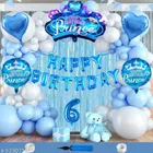Prince Theme 6th Happy Birthday Decoration Items For Girls, Multicolor, Pack of 112