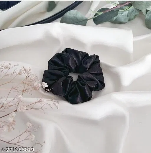 Satin Hair Ties for Women (Multicolor, Pack of 12)