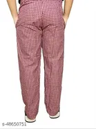 Cotton Trouser for Mens (Red, M)