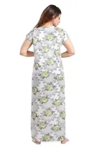 Hosiery Floral Print Nightdress for Women 