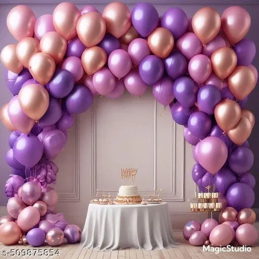 42 Pcs Balloons Decoration Kit, Multicolour, Set of 1