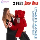 Soft Teddy Bear Toy (Red, 2 Feet)