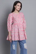 Cotton Printed Top for Women 