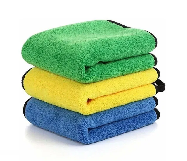 Neekshaa Microfiber Towel (Multicolor, 40x40 cm, Pack of 3)
