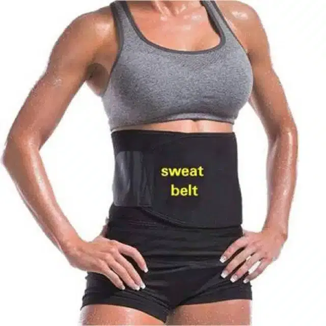 Sweat Belt for Men & Women (Black)