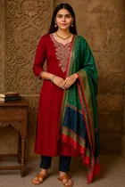 Cotton Embroidered Kurti for Women 