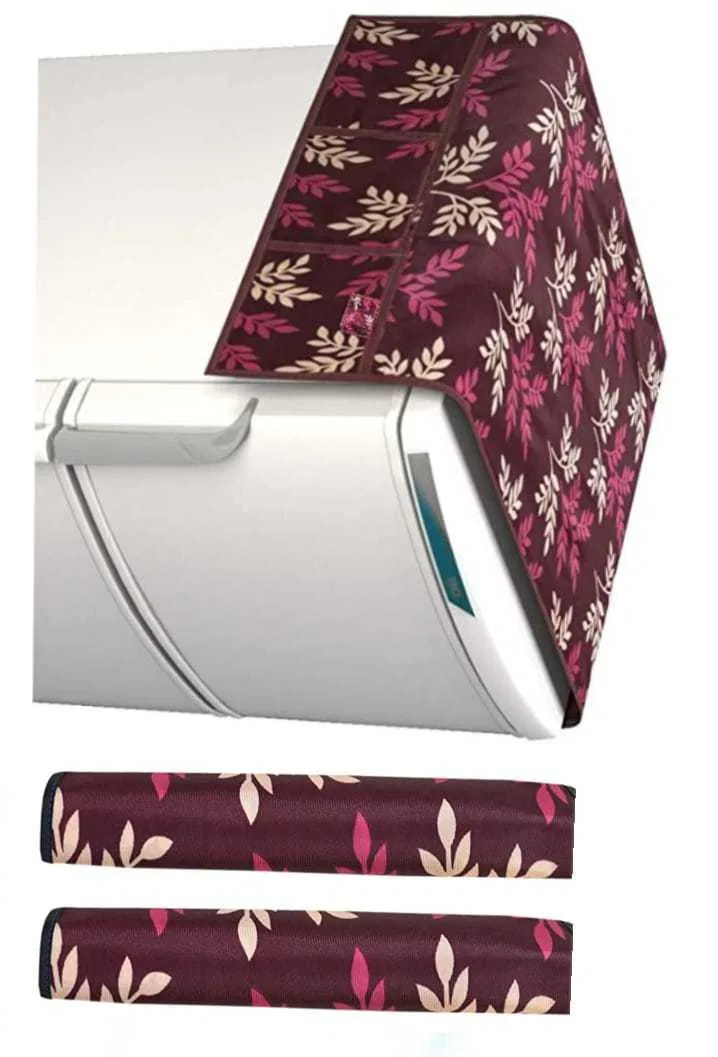 Refrigerator Covers (Maroon) (A-142)
