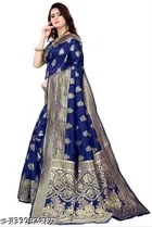 Art Silk Zari Woven Saree for Women 