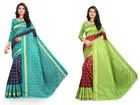 Khadi Silk Printed Saree for Women 