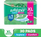 Whisper Ultra Hygiene+Comfort (XL) (Pack Of 30)