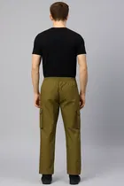 Cotton Blend Regular Fit Track Pants for Men 