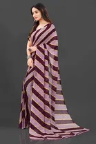 Trendy Georgette Saree with Blouse Piece For Women 