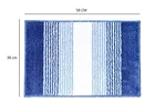Enyra Ronaldo Anti Slip Tufted Mat 38x58 Blue & White Stripe 