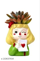 Resin Decorative Cute Plant Holder for Home Decor 