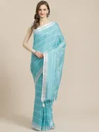 Cotton Silk Ethnic Motif Saree for Women 