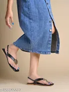 Shoetopia Flat Sandals - Black 